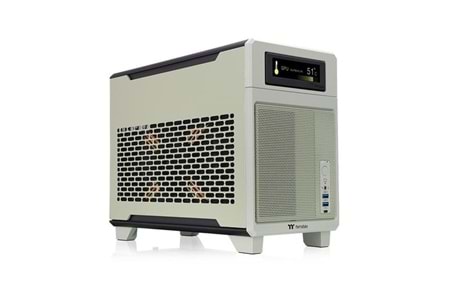 THERMALTAKE TR100 MATCHA GREEN DIJITAL EKRAN MINI-ITX PC KASASI YEŞİL