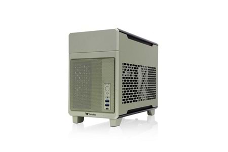 THERMALTAKE TR100 MATCHA GREEN DIJITAL EKRAN MINI-ITX PC KASASI YEŞİL