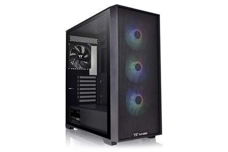 THERMALTAKE 650W 80+ BRONZE H390 TG CA-3Y9-65S1WE-00 4-RGB FANLI GAMING MIC TOWER PC KASASI