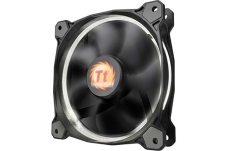 Thermaltake Riing CL-F038-PL12WT-A 120mm Beyaz Halka Ledli Titreşimsiz Kasa ve Radyatör Fanı