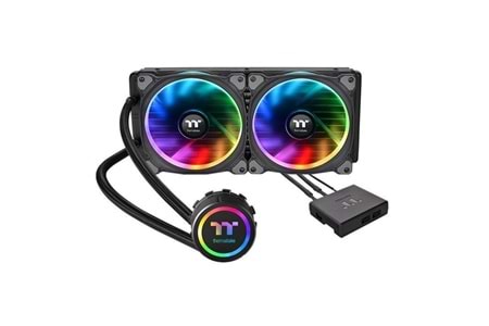 THERMALTAKE 280MM FLOE RIING PLUS CL-W167-PL14SW-A RGB AM4-2066P SIVI SOĞUTMALI İŞLEMCİ FANI