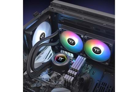 THERMALTAKE 240MM TH240 v2 CL-W361-PL12SW-A ARGB AM5-1851P SIVI SOĞUTMALI İŞLEMCİ FANI