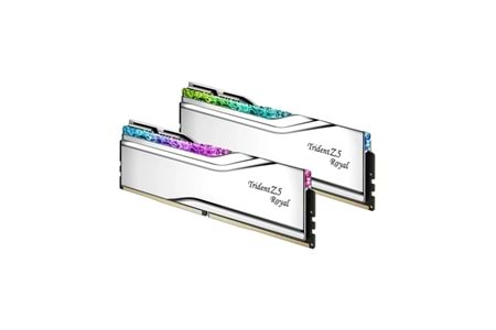 GSKILL 32GB (2X 16GB) DDR5 6000MHZ CL28 RGB DUAL KIT PC RAM TRIDENT Z5 ROYAL SILVER F5-6000J2836G16GX2-TR5S