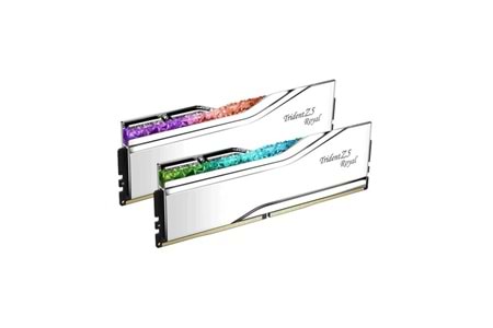 GSKILL 32GB (2X 16GB) DDR5 6400MHZ CL30 RGB DUAL KIT PC RAM TRIDENT Z5 ROYAL SILVER F5-6400J3039G16GX2-TR5S