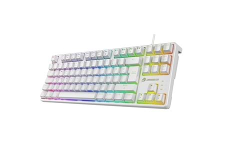 GAMEBOOSTER G23W Enigma TKL Rainbow Aydınlatmalı Red Switch Mekanik Beyaz Oyun Klavyesi