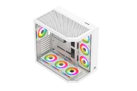 POWERBOOST 750W (80+ Bronze) 7*12cm ARGB Fanlı PBA4375W- SEAVİEW GAMING Oyun Kasası Beyaz