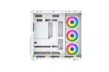 POWERBOOST 750W (80+ Bronze) 7*12cm ARGB Fanlı PBA4375W- SEAVİEW GAMING Oyun Kasası Beyaz