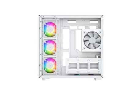 POWERBOOST 750W (80+ Bronze) 7*12cm ARGB Fanlı PBA4375W- SEAVİEW GAMING Oyun Kasası Beyaz