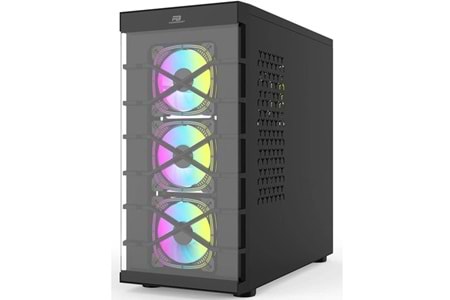 POWERBOOST PB-GR222BB 7-RGB FANLI GAMING MID-TOWER PC KASASI 
