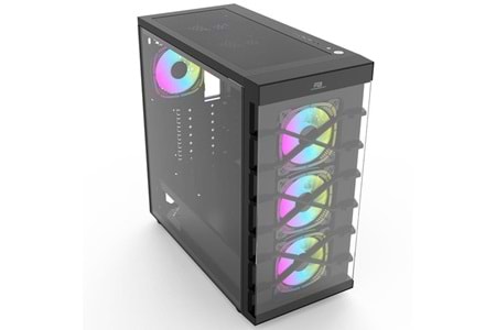 POWERBOOST PB-GR222BB 7-RGB FANLI GAMING MID-TOWER PC KASASI 