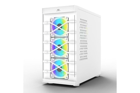 POWERBOOST PB-GR222BW 7-RGB FANLI GAMING MID-TOWER PC KASASI BEYAZ