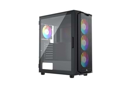 GAMEBOOSTER 750W 80+ BRONZE PB-P521B Gaming Mid-Tower PC Kasası