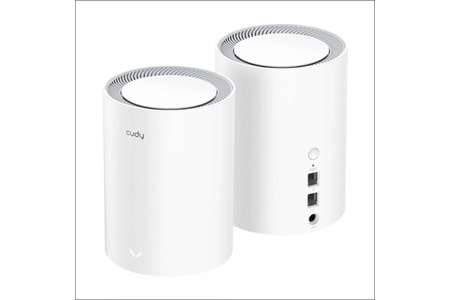 CUDY M1200 AC1200 Dual Band EV Ofis Tipi Mesh Router 2-li paket