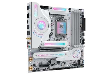 MAXSUN İCraft B860M CROSS PRO WIFI DDR5 HDMI-DP TYPEC PCIE 5.0 1851P MATX BEYAZ