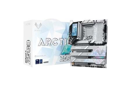 MAXSUN MS-iCraft Z890 ARCTIC WIFI7 DDR5 HDMI-DP TYPEC PCIE 5.0 1851P ATX BEYAZ