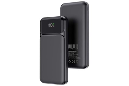 POWERBOOST NIGHT 105B 10000mAh 22.5W LCD Siyah Taşınabilir Şarj Cihazı Powerbank