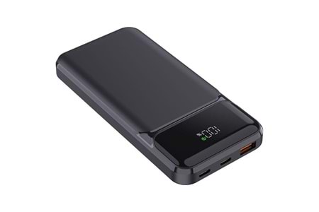 POWERBOOST NIGHT 115B 10000mAh 22.5W LCD GizliLED Siyah Taşınabilir Şarj Cihazı Powerbank