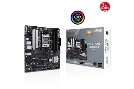 ASUS PRIME A620M-A-CSM DDR5 HDMI-DP PCIE 4.0 AM5 MATX KURUMSAL ANAKART