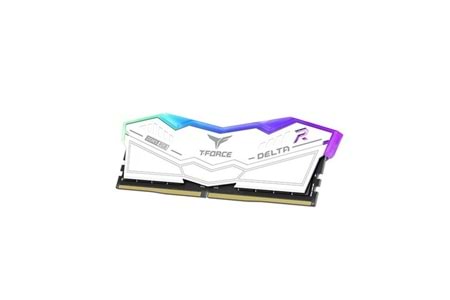 TEAM 32GB (2X 16GB) DDR5 6400MHZ CL40 RGB DUAL KIT PC RAM T-FORCE DELTA WHITE FF4D532G6400HC40BDC01 BEYAZ