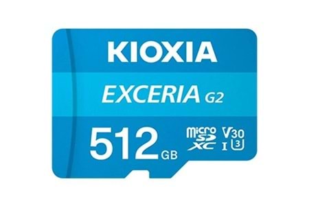 KIOXIA 512GB EXCERIA G2 LMEX2L512GG2 4K MICRO-SD HAFIZA KARTI