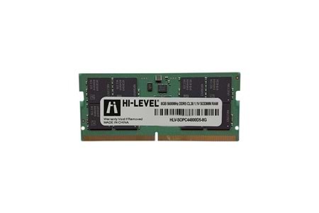 HI-LEVEL 8GB DDR5 5600MHZ CL38 NOTEBOOK RAM HLV-SOPC44800D5-8G