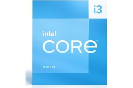 INTEL CORE i3 13100 17MB 4çekirdekli O/B VGA 1700p 60w Kutulu+Fanlı 