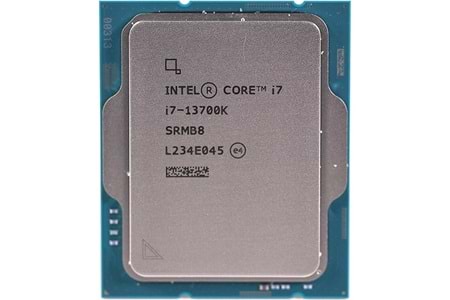 INTEL CORE i7 13700K 54MB 16çekirdekli O/B UHD 770 1700p 125w Kutusuz+Fansız