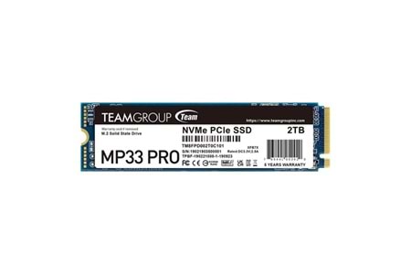 APACER 2TB MP33 PRO TM8FPD002T0C101 2400-2100MB/s M2 NVME GEN3 DİSK