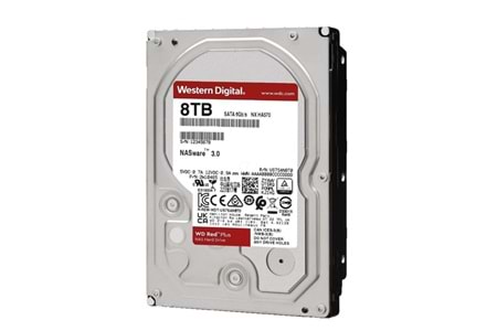 WD 8TB RED PLUS 80EFPX 256MB 5400RPM SATA-3 NAS DİSKİ
