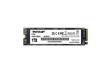 PATRIOT 1TB P320 P320P1TBM28 3000- 2200MB/s M2 GEN3 Disk