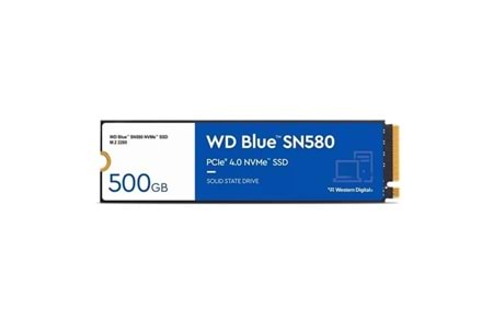 WD 500GB BLUE SN580 WDS500G3B0E 4000-3600MB/s M2 NVME GEN4 DİSK
