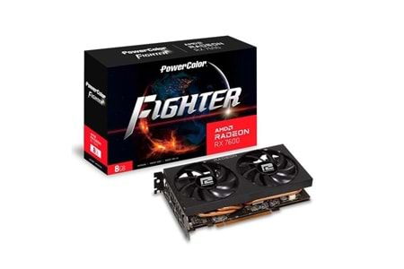 POWERCOLOR 8GB RX7600 FIGHTER 8G-F GDDR6 128bit HDMI-DP PCIE 4.0