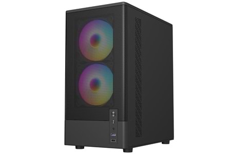 FRISBY 550W FC-8975B GAMING MICRO-TOWER PC KASASI