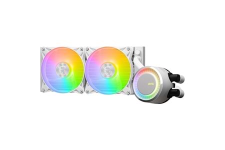 MSI 240mm MAG CORELIQUID E240-W ARGB Sıvı Soğutmalı AM5-1700p İşlemci Fanı Beyaz