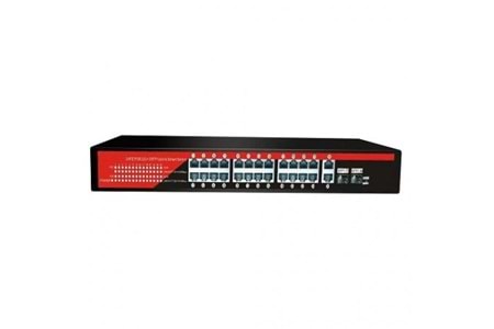 EZCOOL 24port EZ-24PSF-SFP GIGABIT 2-SFP 320W POE YÖNETİLEMEZ SWITCH