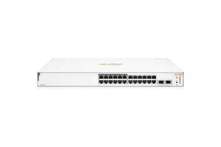ARUBA 24port 195w 12port PoE Instant On 1830-24G JL813A GIGABIT 2xSFP Yönetilebilir Switch RackMount
