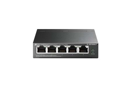 TP-LINK 5port TL-SG1005LP Gigabit 4port PoE 47.5w Yönetilemez Switch