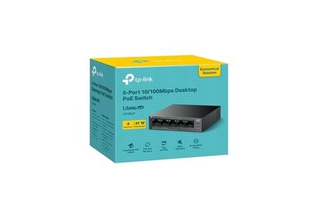 TP-LINK 5port LS105LP Gigabit 4port 41w Poe Switch