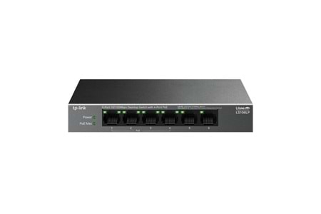 TP-LINK 6port LS106LP GIGABIT 41W 4port POE YÖNETİLEMEZ SWITCH