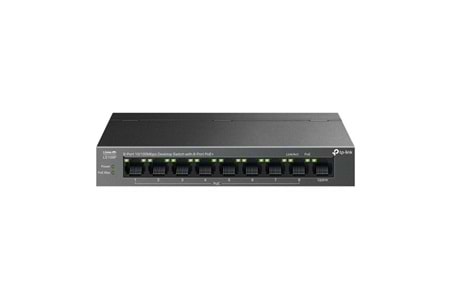TP-LINK 8port LS109P 10/100 1-UPLINK 63W FULL POE YÖNETİLEMEZ SWITCH