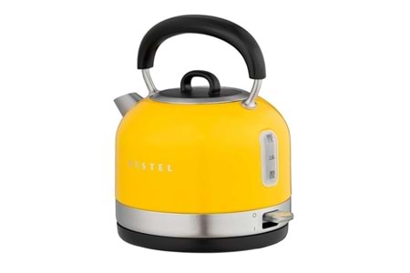 VESTEL Retro Sarı 2200 W 1.7 Lt Celık Kettle