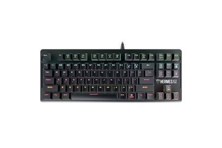 GAMDIAS HERMES-E2, USB Kablolu, İngilizce, Mekanik, 7 Renk, Gaming Klavye