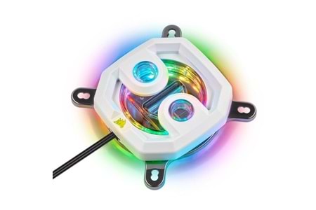 CORSAIR Cx-9010007-Ww Hydro X Serisi XC7 RGB CPU Su Bloğu (1200/AM4) beyaz