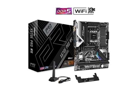 ASROCK X670e PRO RS DDR5 HDMI-DP PCIE 5.0 AM5 ATX