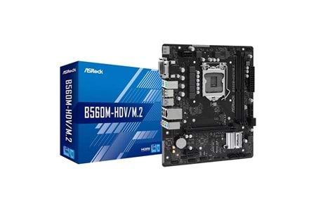 ASROCK B560M-HDV/M.2 DDR4 HDMI-DVI PCIE 3.0 1200p v2 mATX 