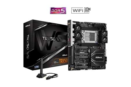 ASROCK TRX50 WIFI-6E WS ECC DDR5 10-GbE LAN PCIE 5.0 sTR50 ATX