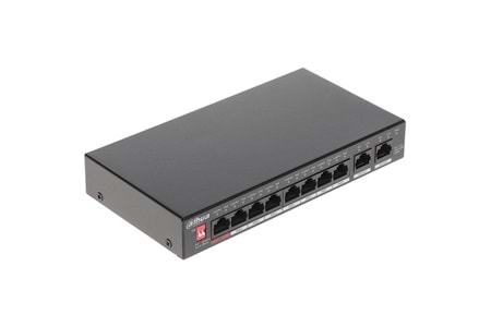DAHUA 8port 90w PFS3010-8GT-96 GIGABIT 2-Uplink Yönetilemez FULL POE SWITCH