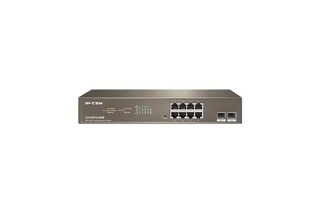 IP-COM 8port IP-G3310P-8-150W GIGABIT 2-SFP 150W Full PoE Yönetilebilir Rack Mount Switch