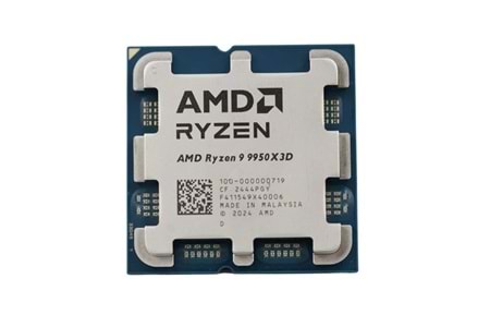 AMD RYZEN 9 9950X3D 144MB 16çekirdekli O/B UHD AM5 170w Kutusuz+Fansız
