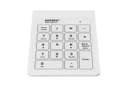 EVEREST KB-2014 Beyaz Usb Dokunmatik Numerik Standart Klavye